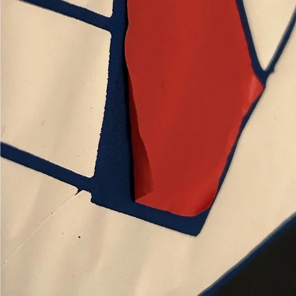 Hello Kitty X atsuko Gundam Sanrio Red Blue Bomber Medium *flaw* Read* - Picture 9 of 11